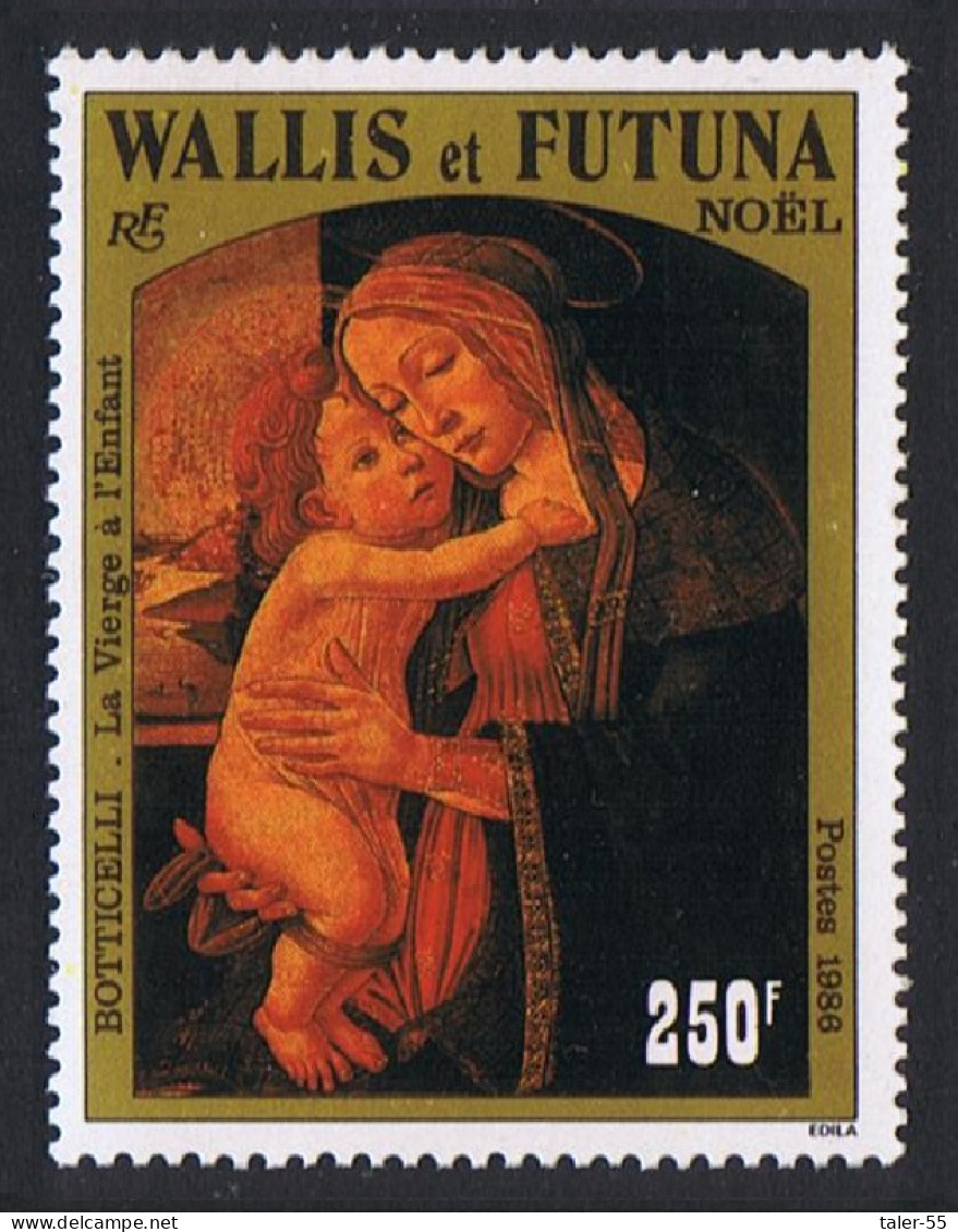 Wallis And Futuna Christmas Painting Botticelli 1986 MNH SG#500 Sc#346 - Unused Stamps