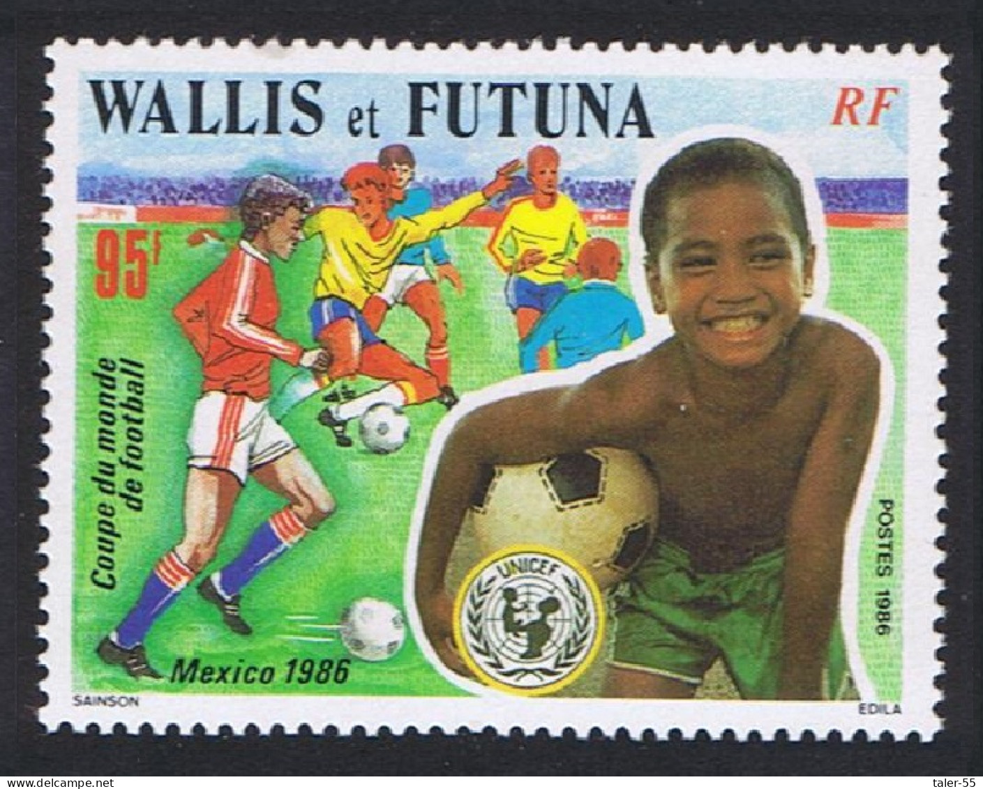 Wallis And Futuna World Football Cup Championship 1986 MNH SG#487 Sc#339 - Unused Stamps