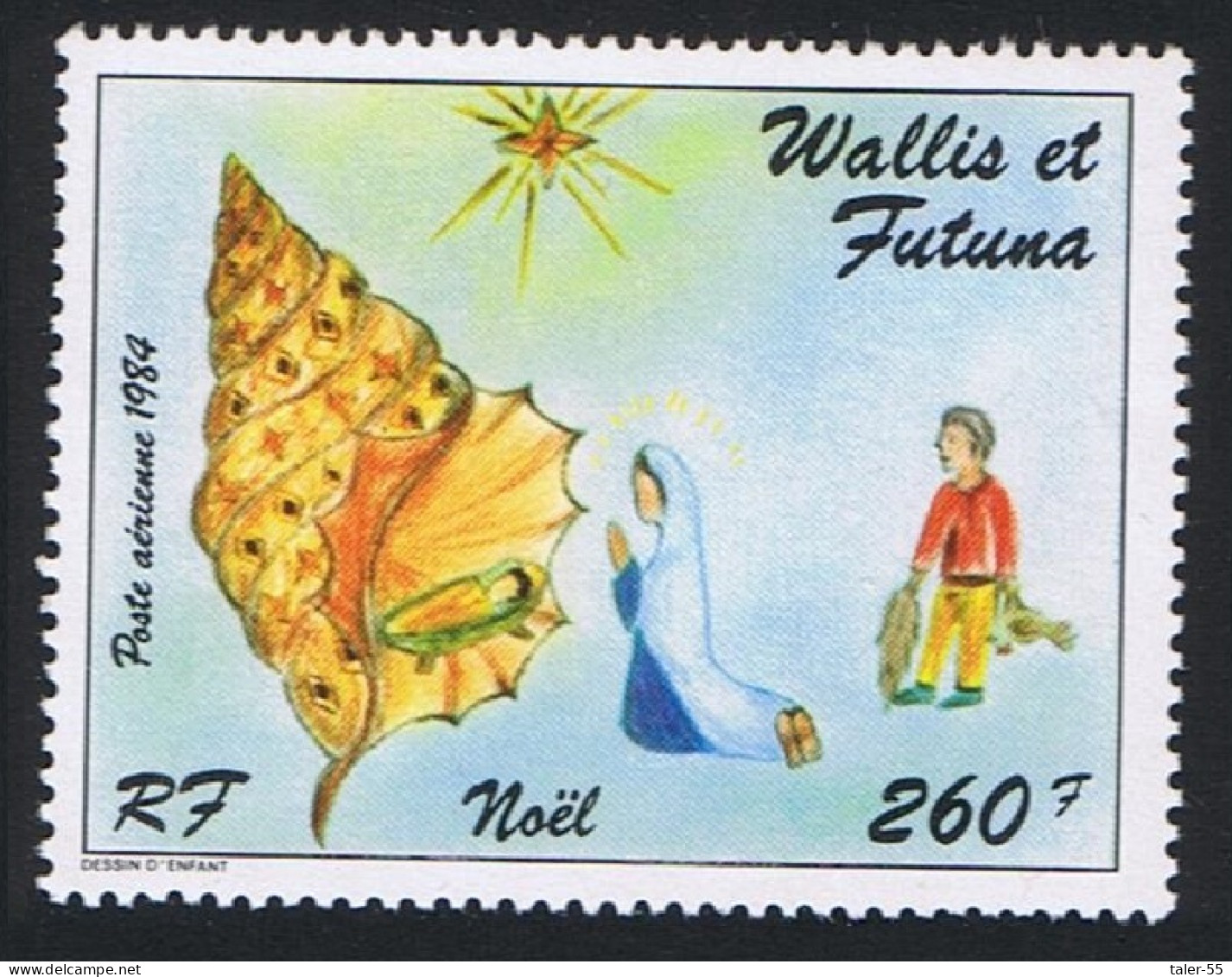 Wallis And Futuna Spider Conch Shell Christmas 1984 MNH SG#457 Sc#139 - Neufs