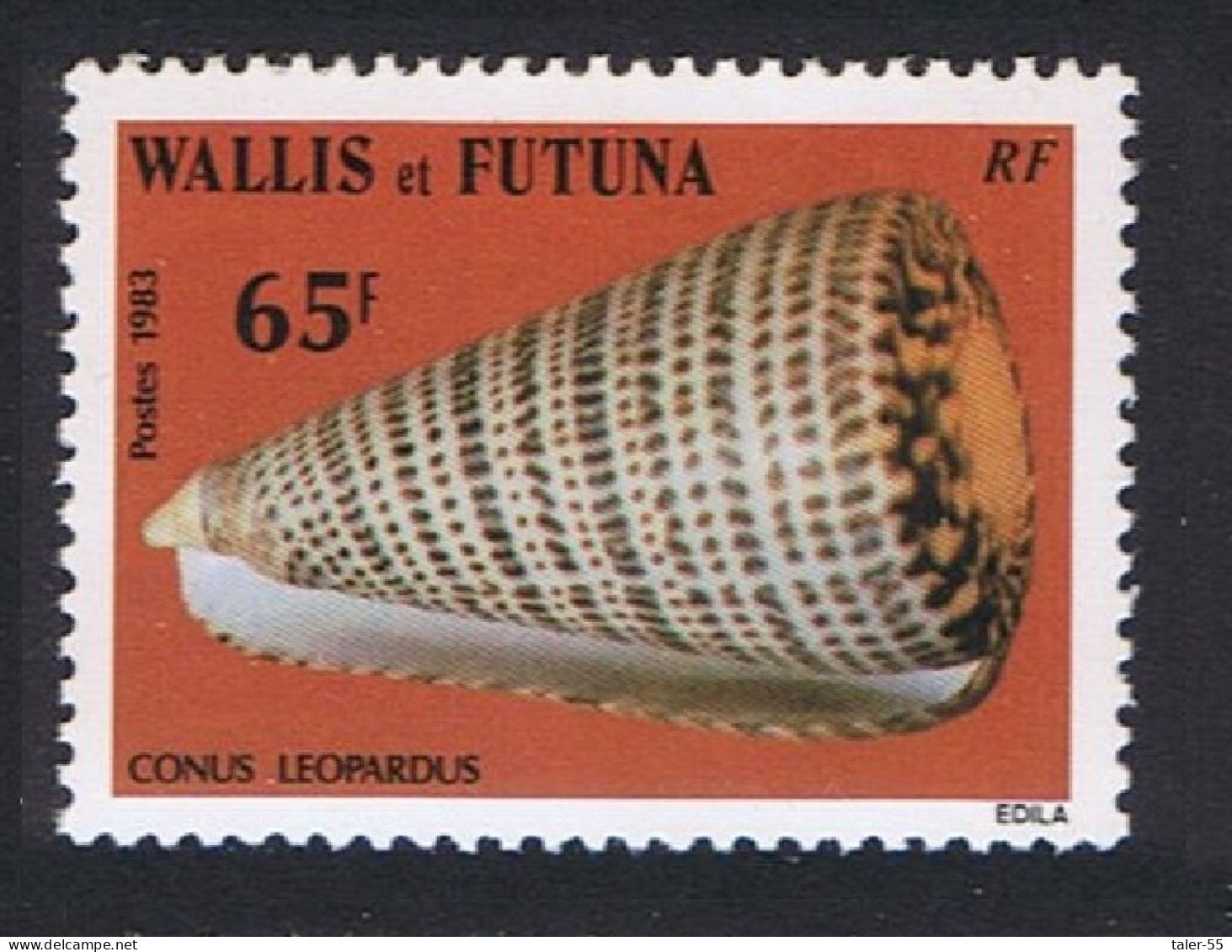 Wallis And Futuna Sea Shells Leopard Cone 1983 MNH SG#433 Sc#313 - Nuovi