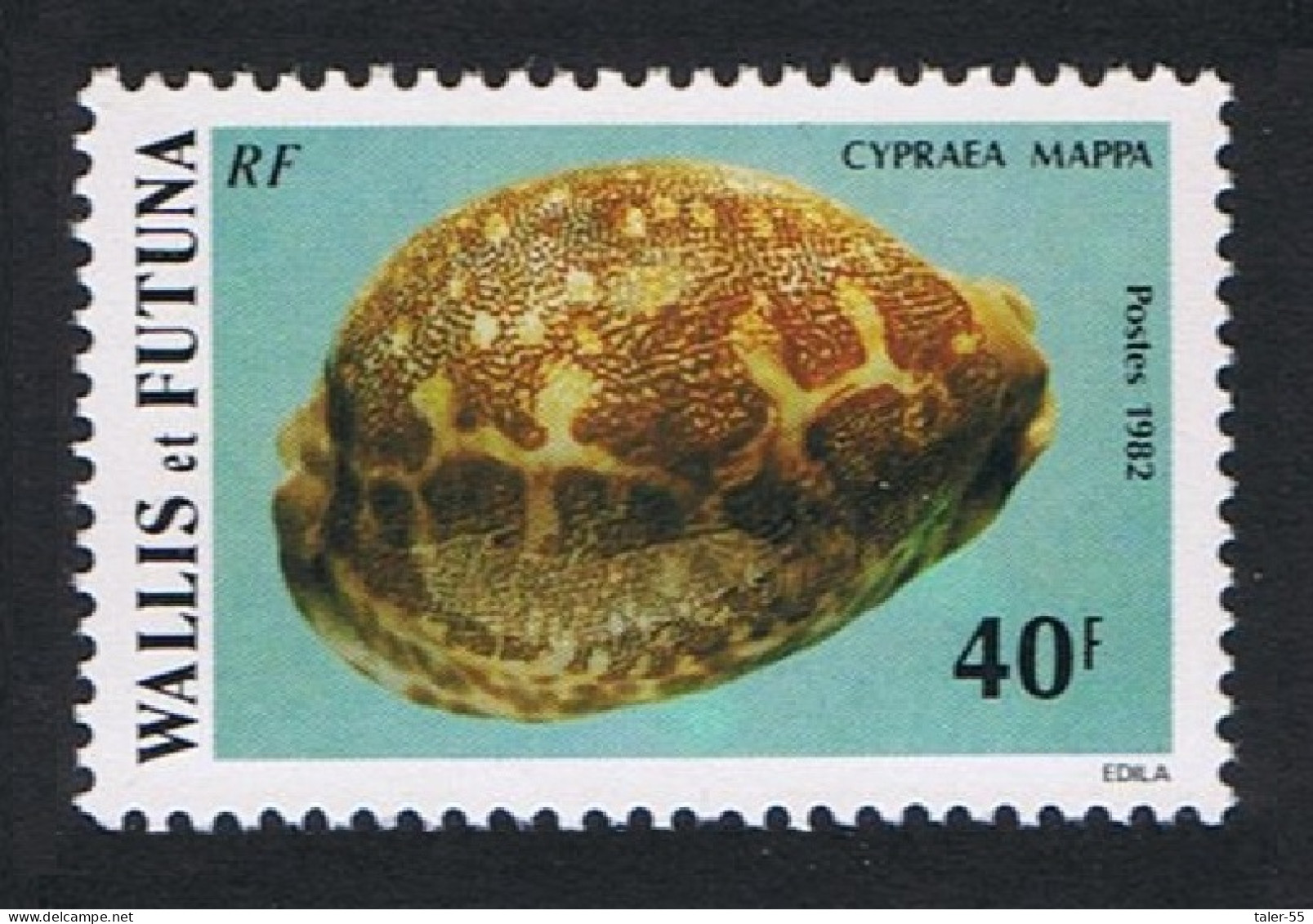 Wallis And Futuna Sea Shells Cypraea Tigris 1982 MNH SG#405 Sc#293 - Neufs