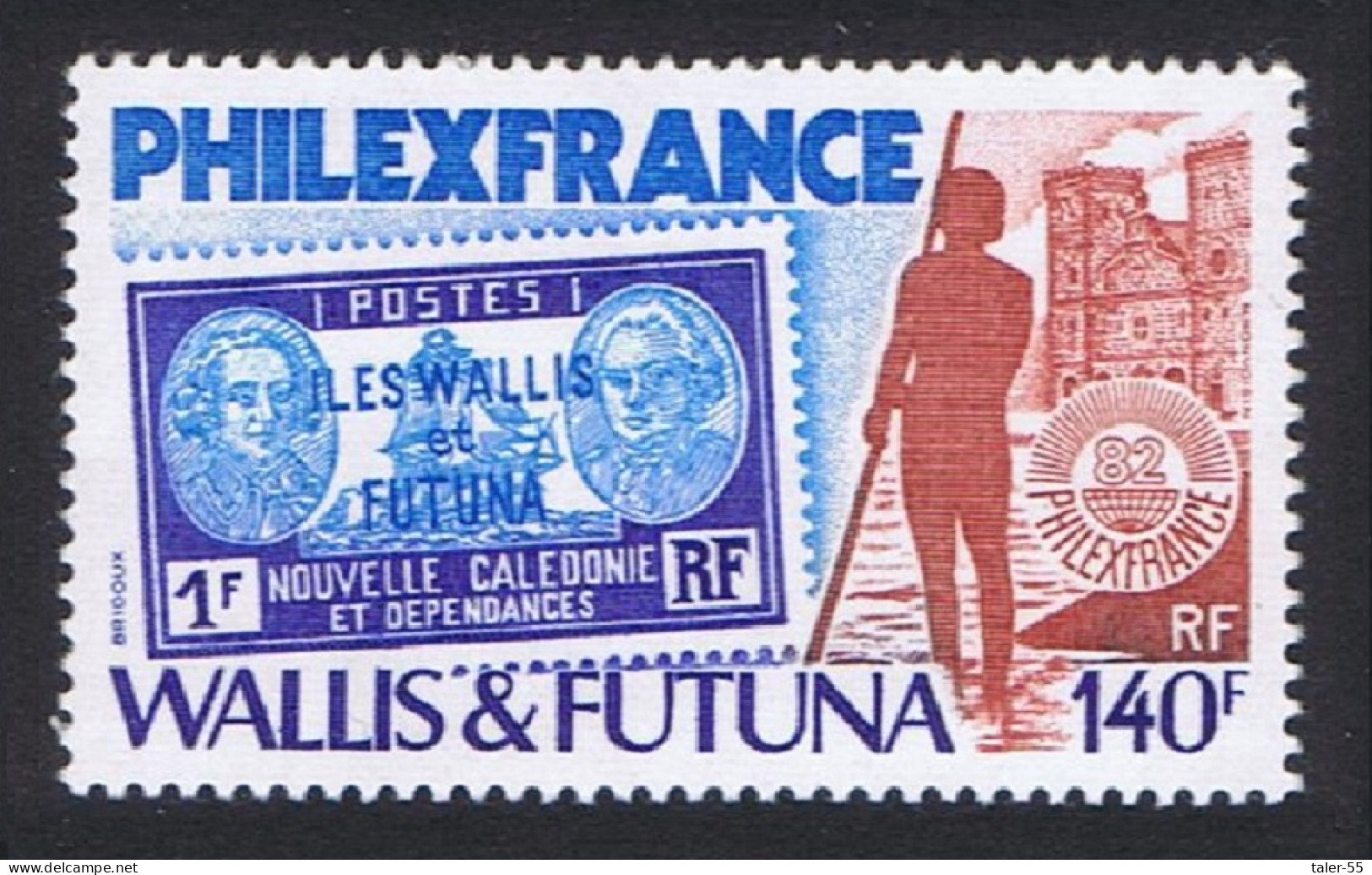 Wallis And Futuna 'Philexfrance 82' Stamp Exhibition 1982 MNH SG#395 Sc#282 - Unused Stamps