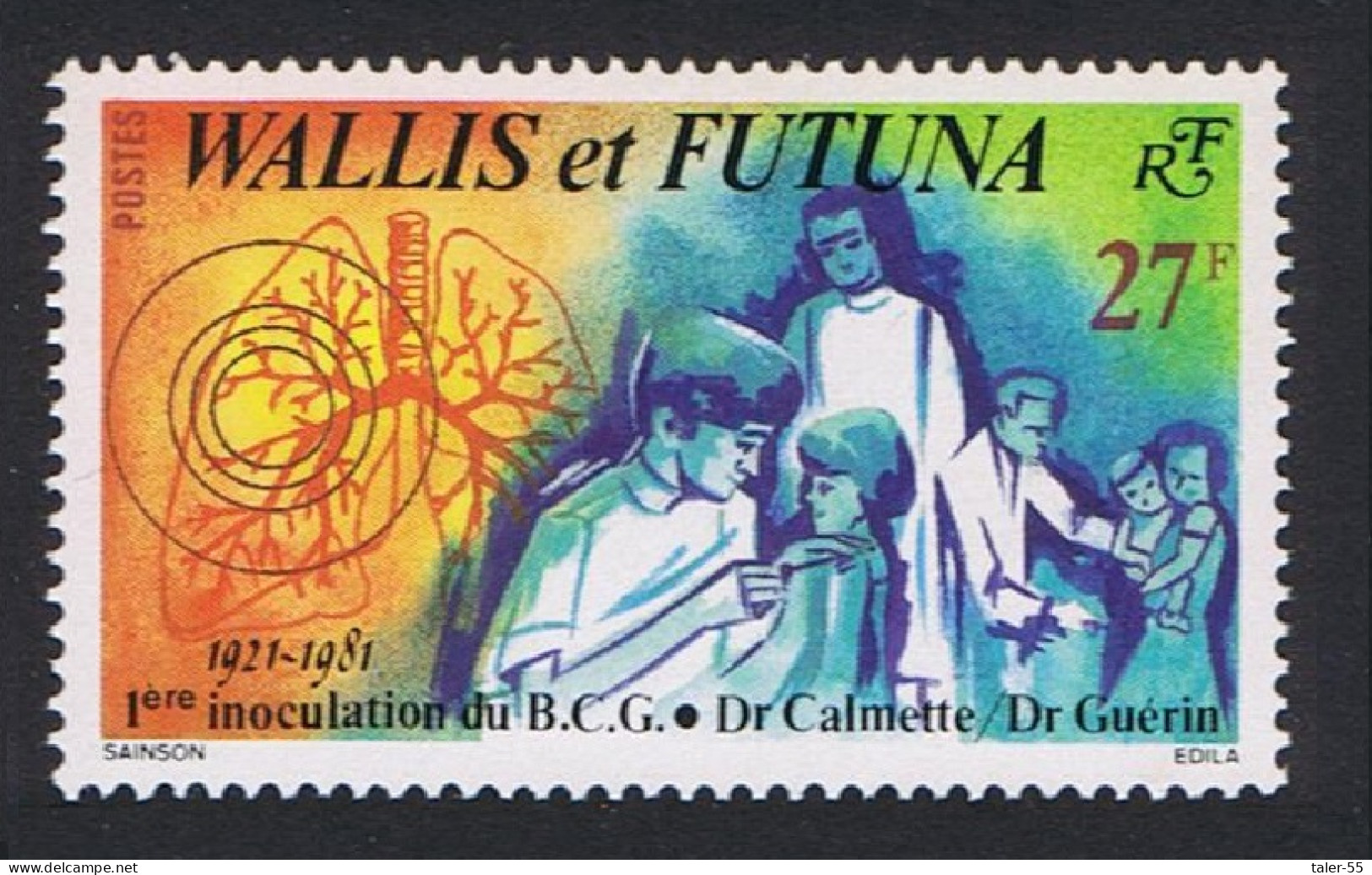 Wallis And Futuna BCG Anti Tuberculosis Inoculation 1981 MNH SG#376 Sc#270 - Ungebraucht