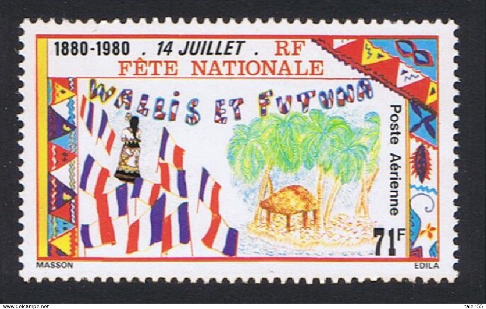 Wallis And Futuna National Day 1980 MNH SG#355 Sc#C101 - Nuevos