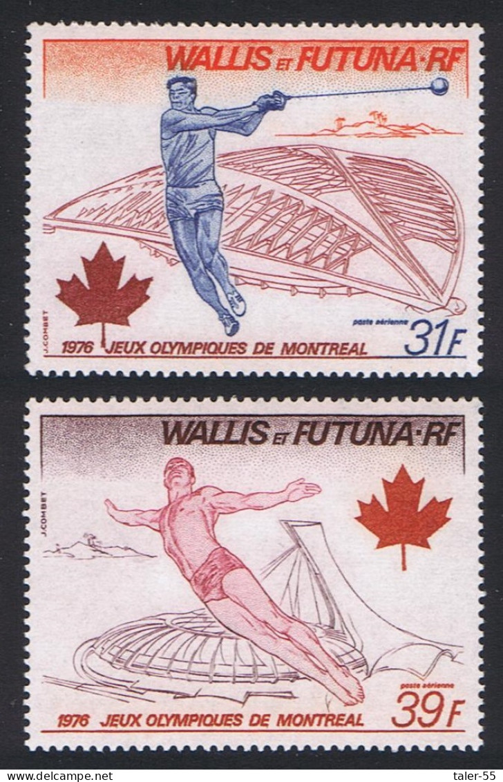 Wallis And Futuna Olympic Games Montreal 2v Airmail 1976 MNH SG#256-257 MI#276 Sc#188 - Neufs