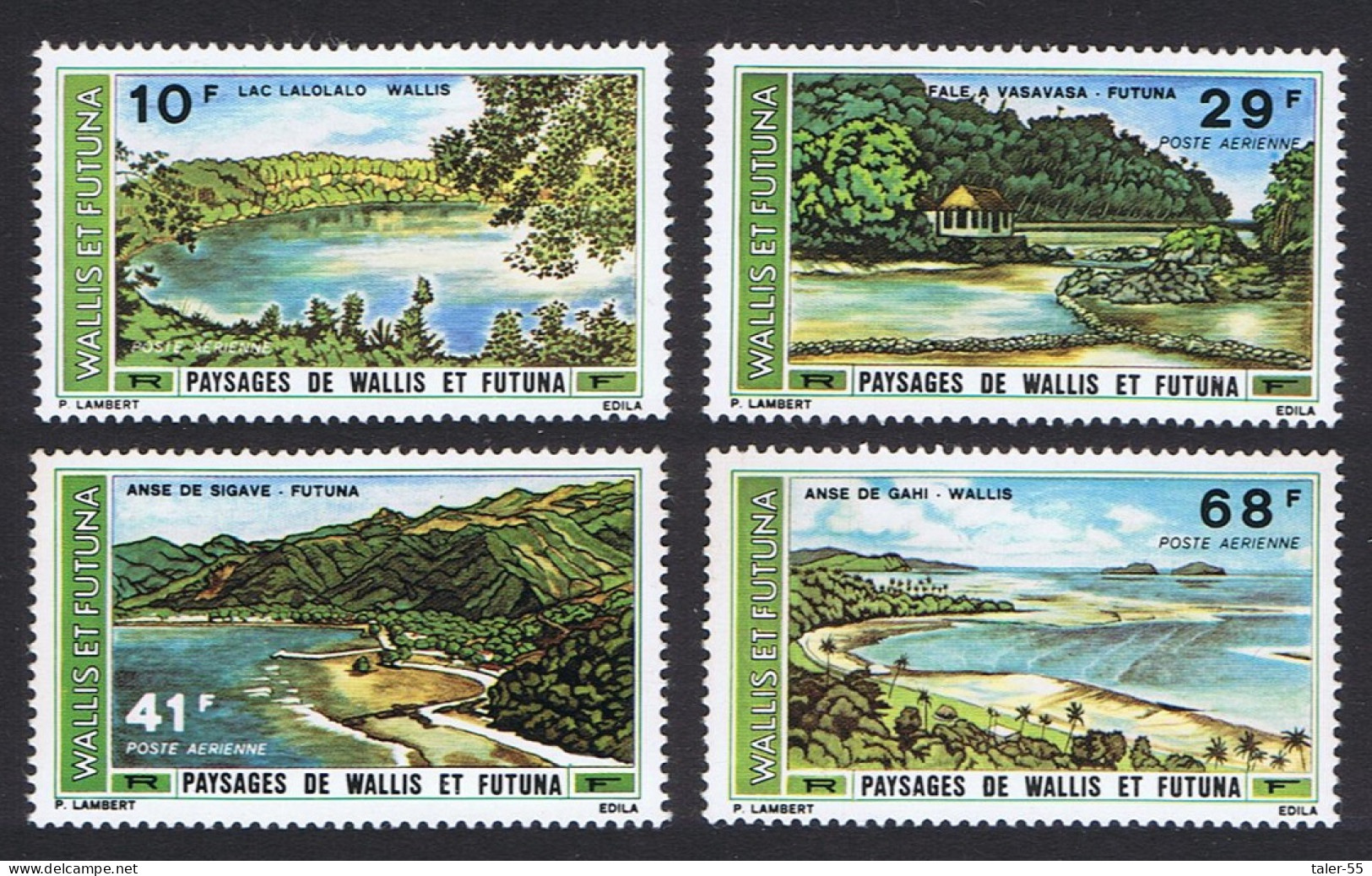 Wallis And Futuna Landscapes 4v 1975 MNH SG#249-252 MI#269-272 Sc#C65-C68 - Ongebruikt