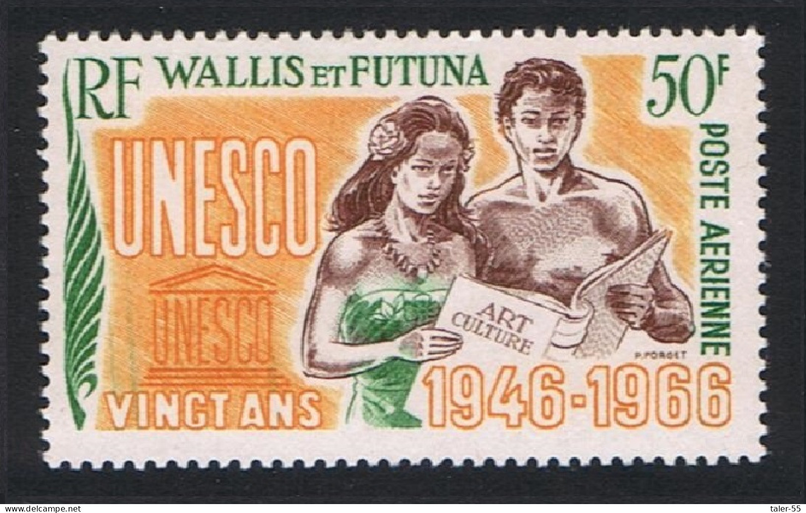 Wallis And Futuna 20th Anniversary Of UNESCO Airmail 1966 MNH SG#192 - Neufs