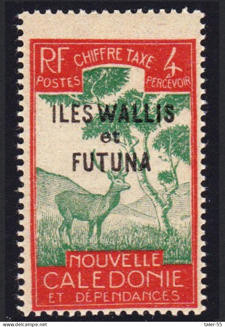 Wallis And Futuna Antelope Postage Due 4c Creme Paper 1930 MNH SG#D86 - Unused Stamps