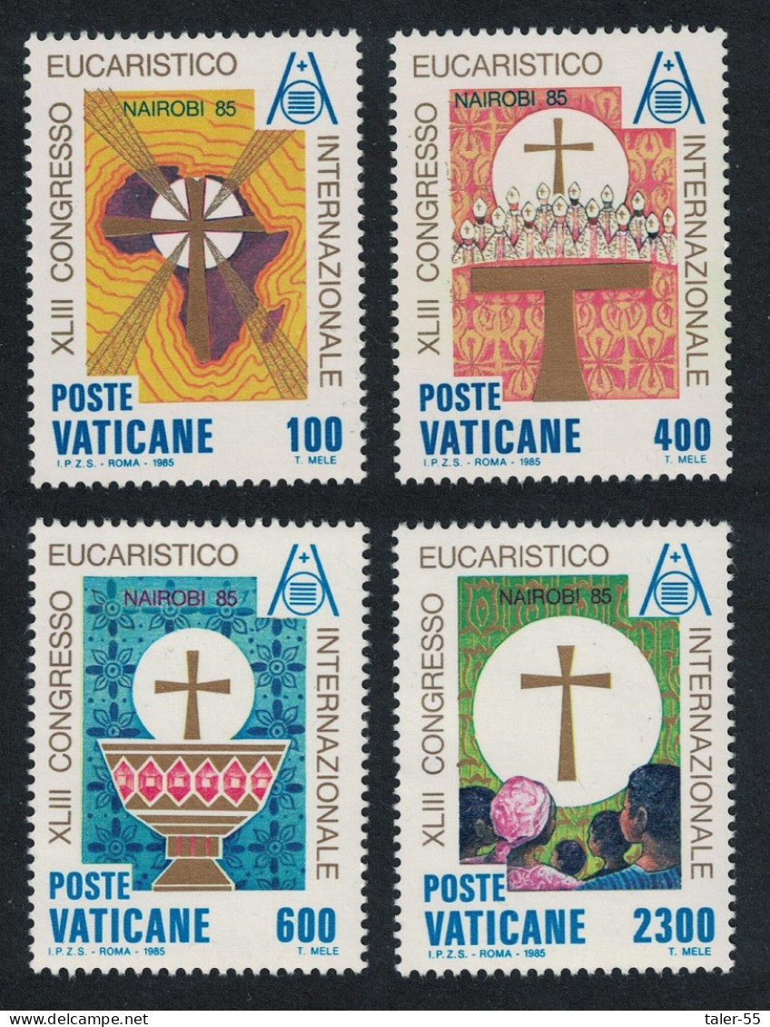 Vatican 43rd International Eucharistic Congress 4v 1985 MNH SG#835-838 Sc#761-764 - Ongebruikt