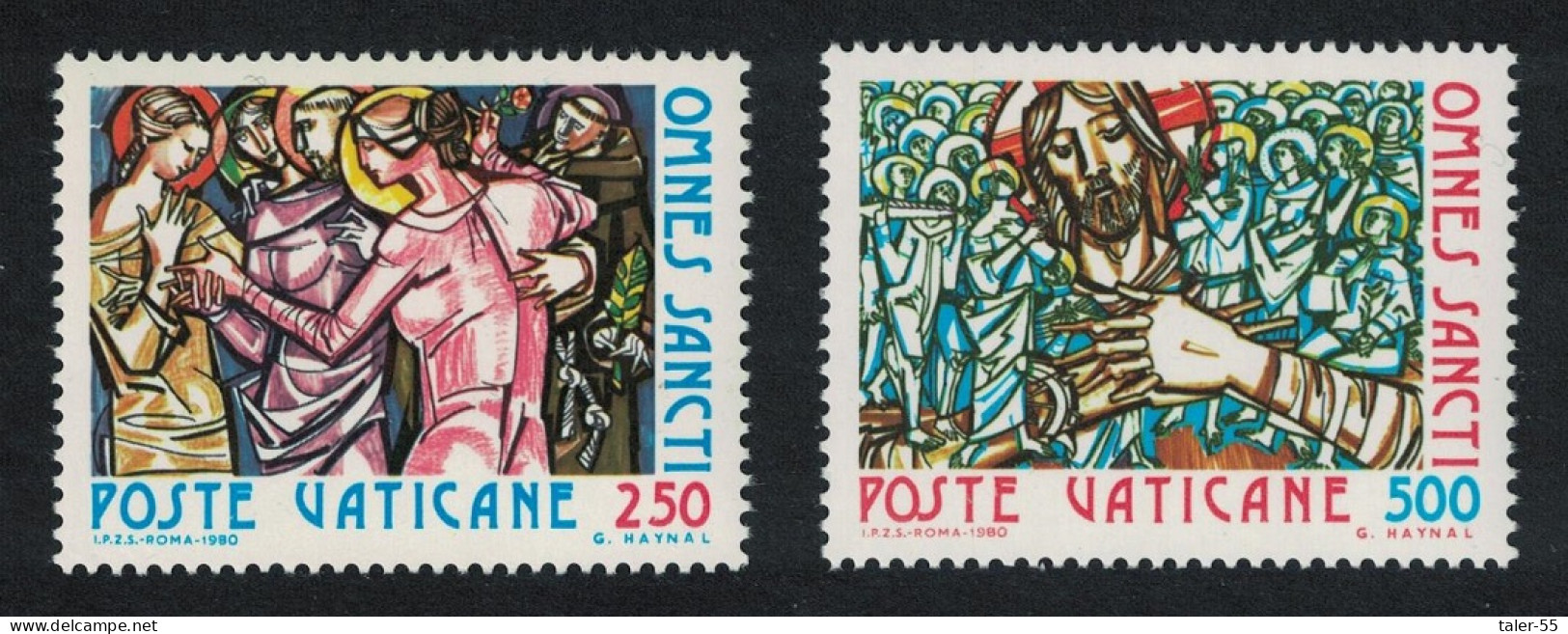 Vatican Feast Of All Saints 2v 1980 MNH SG#753-754 Sc#679-680 - Unused Stamps