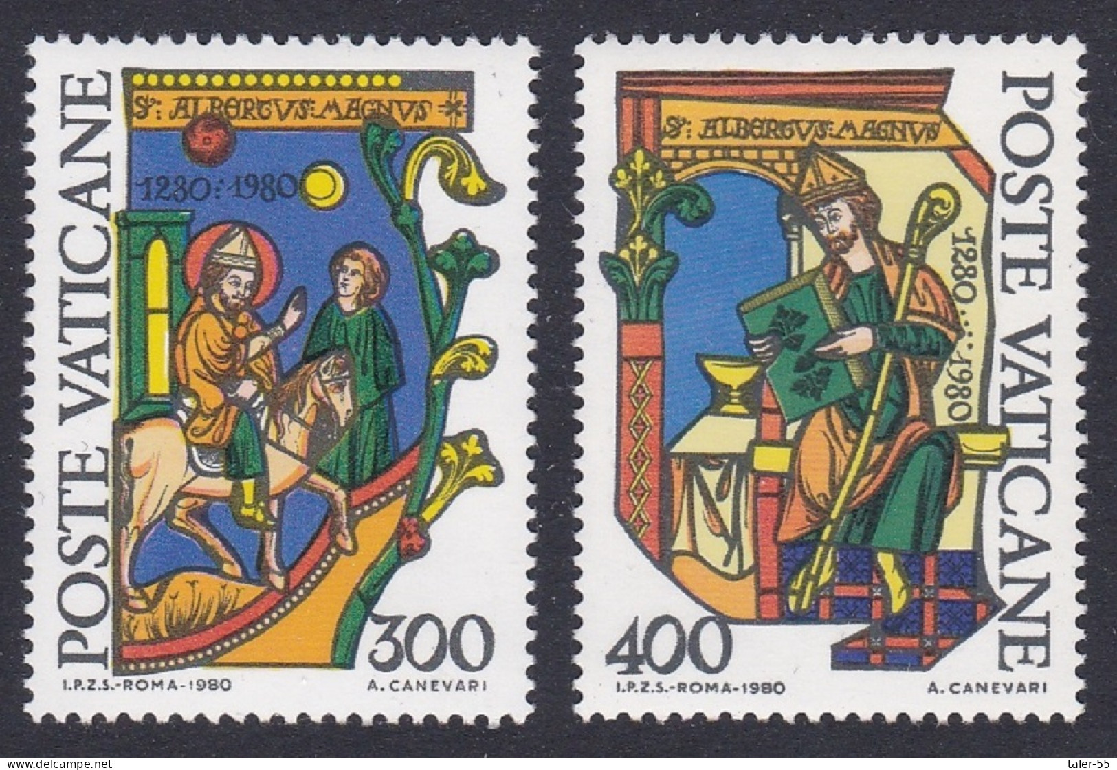 Vatican 900th Death Anniversary Of St Albertus 2v 1980 MNH SG#751-752 Sc#677-678 - Neufs