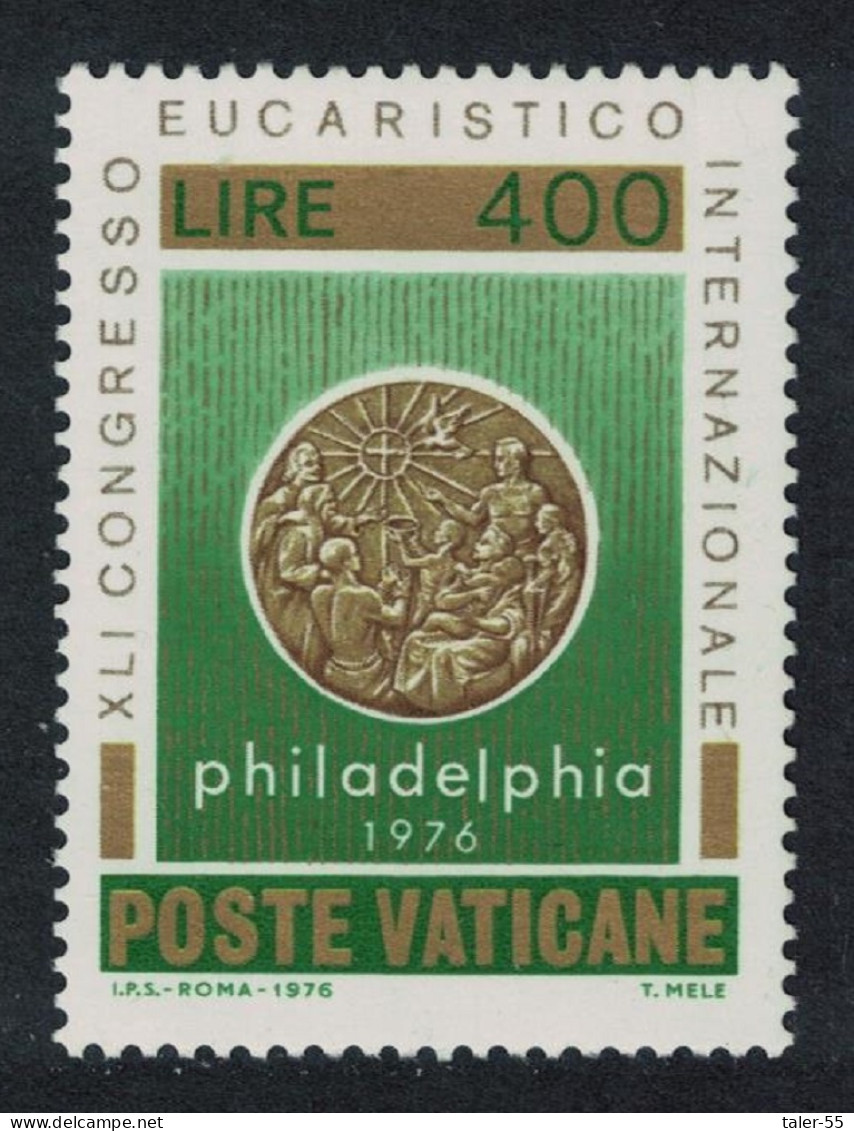 Vatican 41st International Eucharistic Congress 400L 1976 MNH SG#658 Sc#594 - Ungebraucht