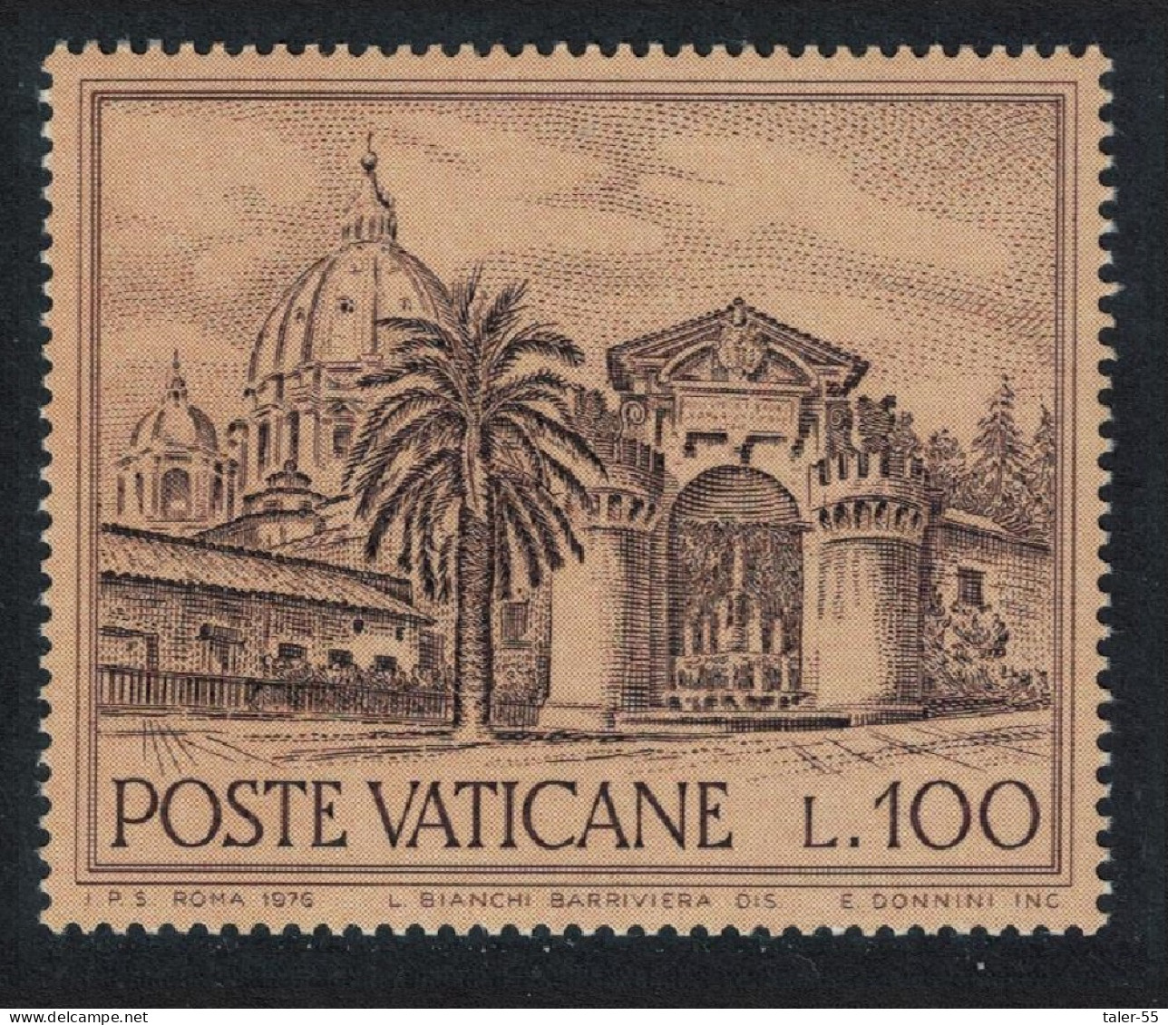 Vatican Fountain Of The Sacrament 100L 1976 MNH SG#666 - Ongebruikt