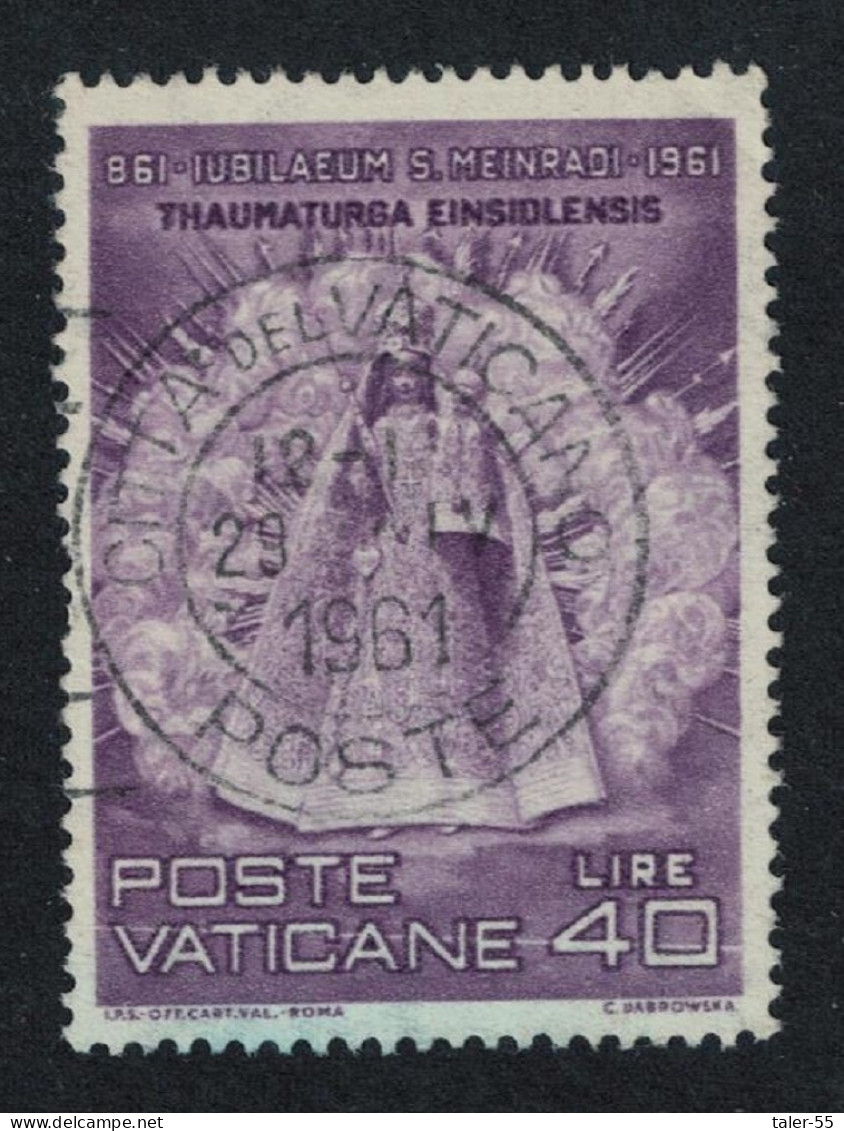 Vatican 11th Death Centenary Of St Meinrad 3v 1961 MNH SG#341 Sc#299 - Unused Stamps