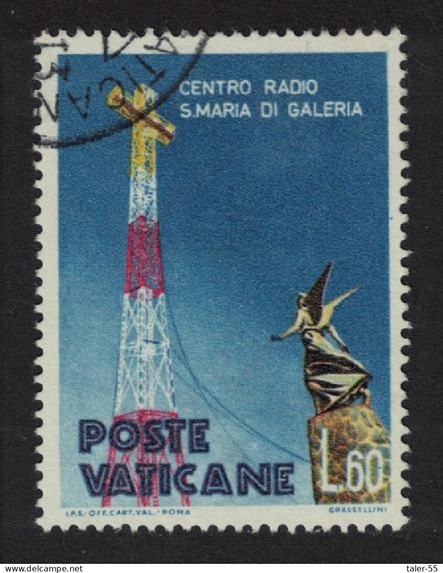 Vatican Saint Maria Di Galeria Radio Station 60L 1959 Canc SG#295 Sc#263 - Used Stamps