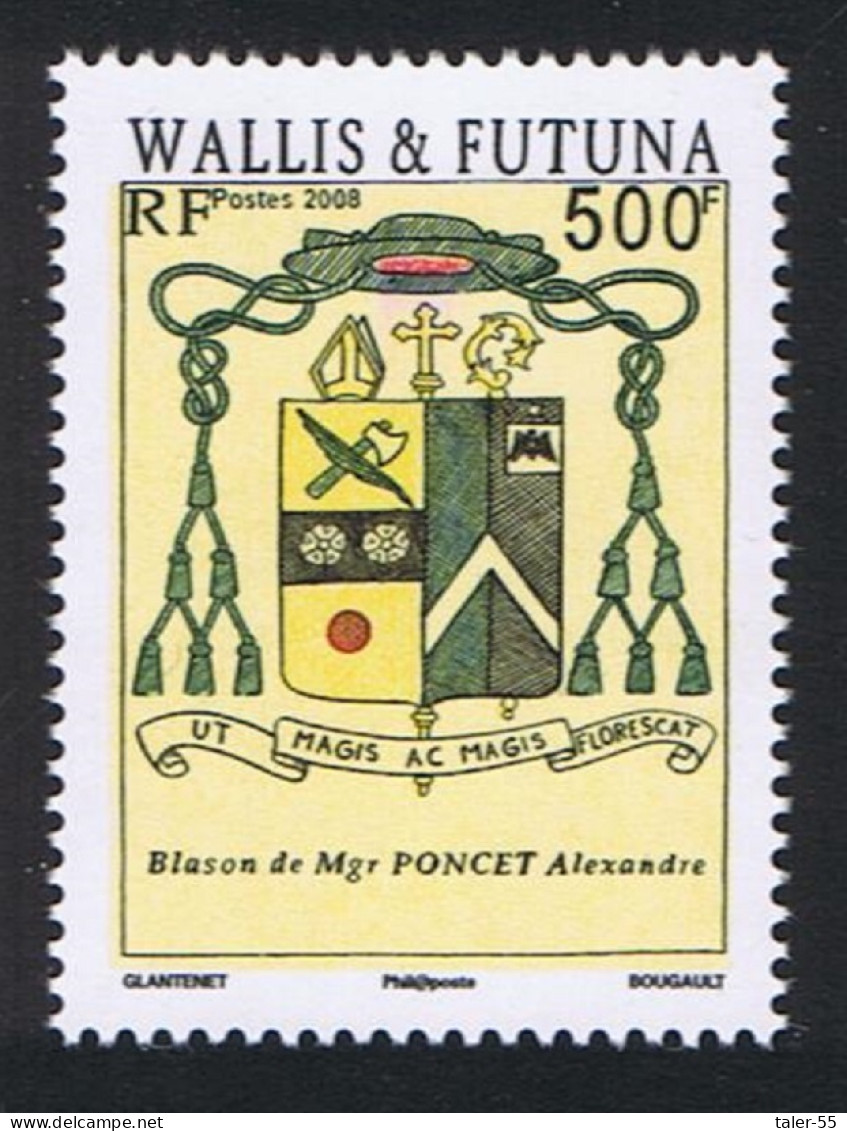 Wallis And Futuna Coat Of Arms Of Bishop Alexande Poncet 2008 MNH SG#947 - Unused Stamps