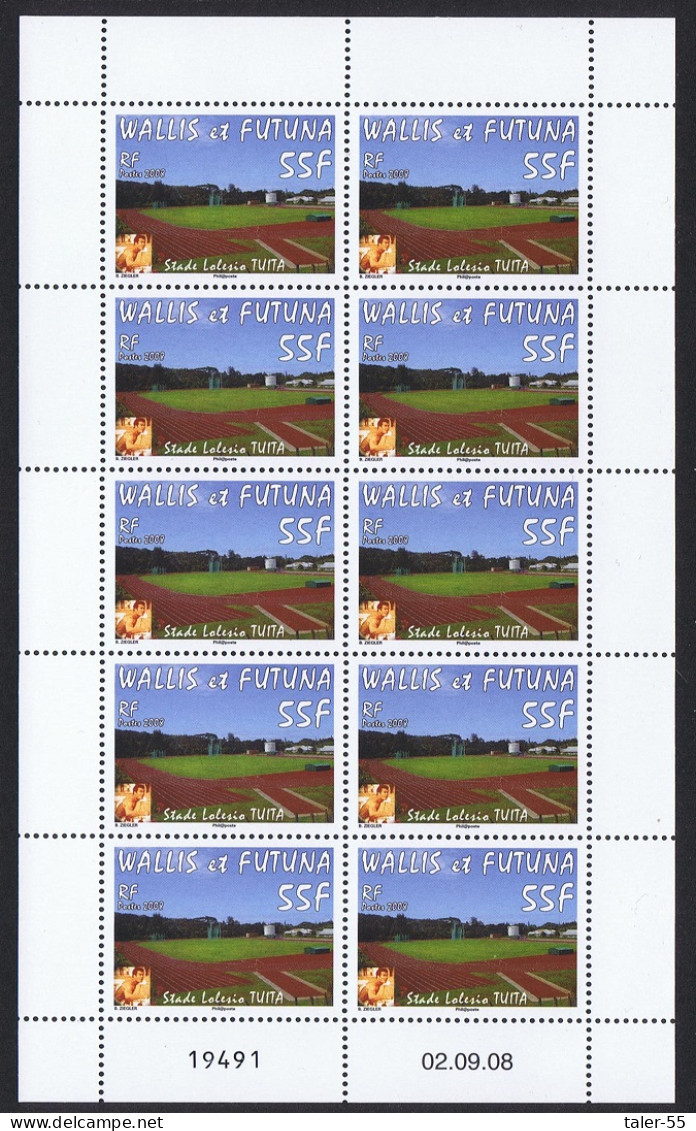 Wallis And Futuna Lolesio Tuita Stadium Full Sheet 2008 MNH SG#946 - Unused Stamps