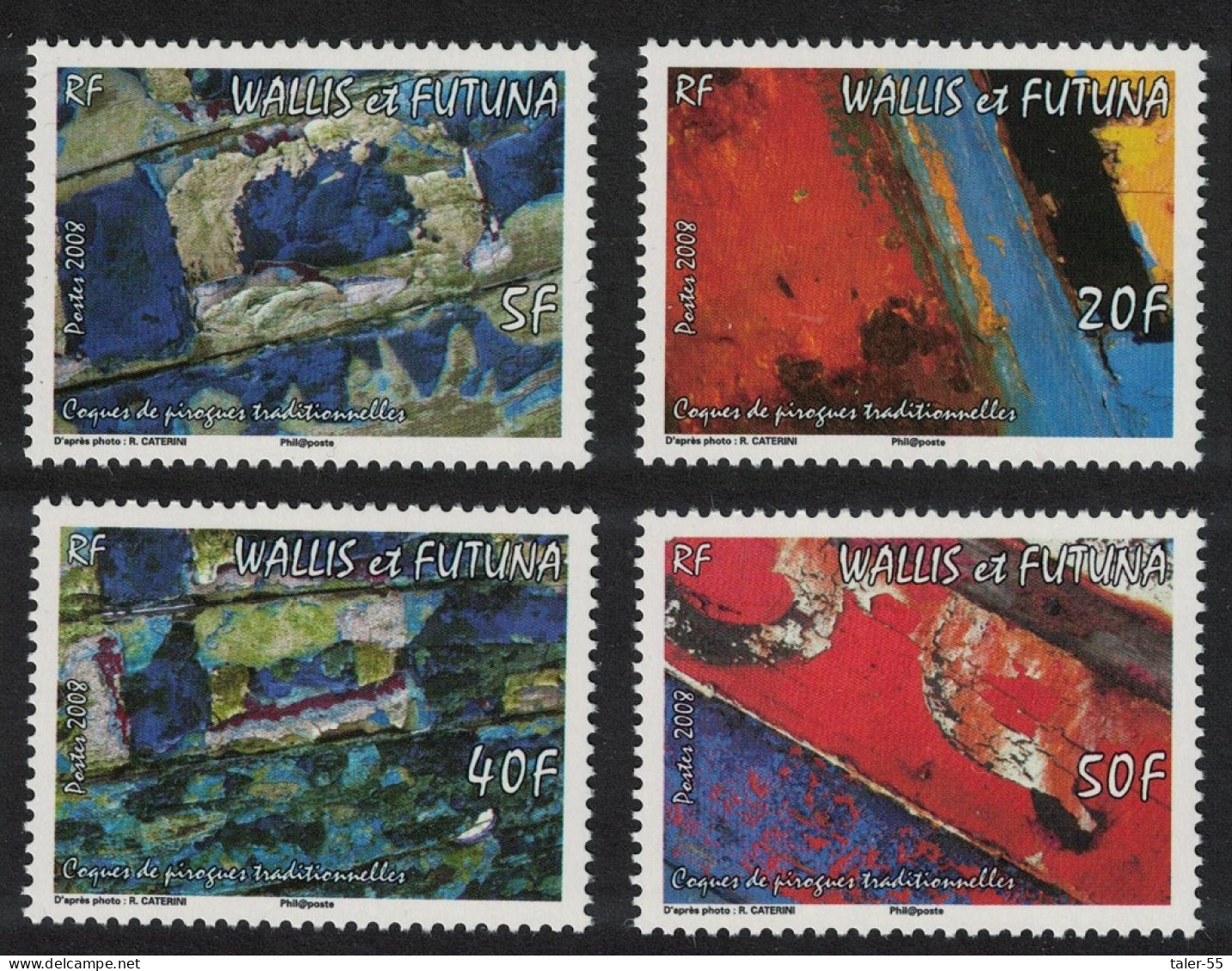Wallis And Futuna Hulls Of Traditional Canoes 4v 2008 MNH SG#942-945 - Unused Stamps