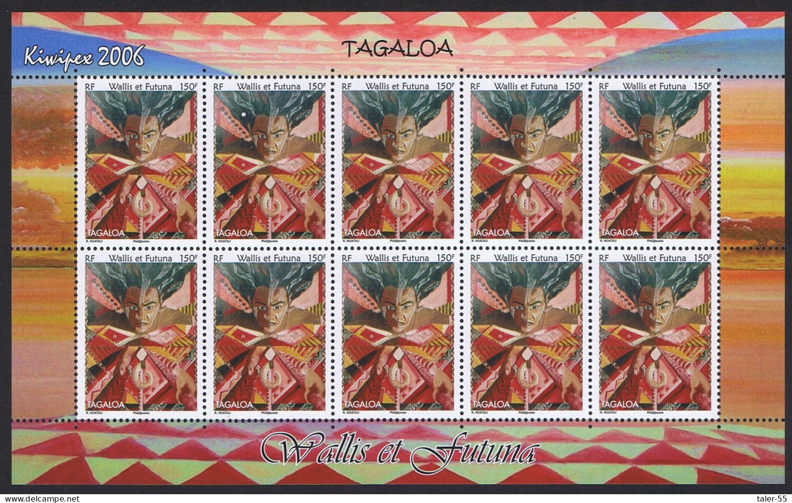 Wallis And Futuna Ancestral God 'Tagaloa' Full Sheet 2006 MNH SG#906 - Nuevos