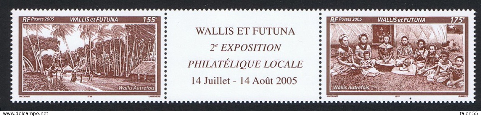 Wallis And Futuna Ancient Wallis Strip Of 2 Stamps Label 2005 MNH SG#878-879 Sc#606 - Unused Stamps