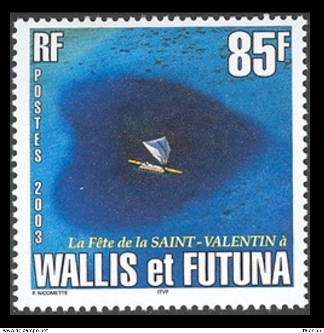 Wallis And Futuna St Valentine's Day 2003 MNH SG#818 Sc#564 - Unused Stamps
