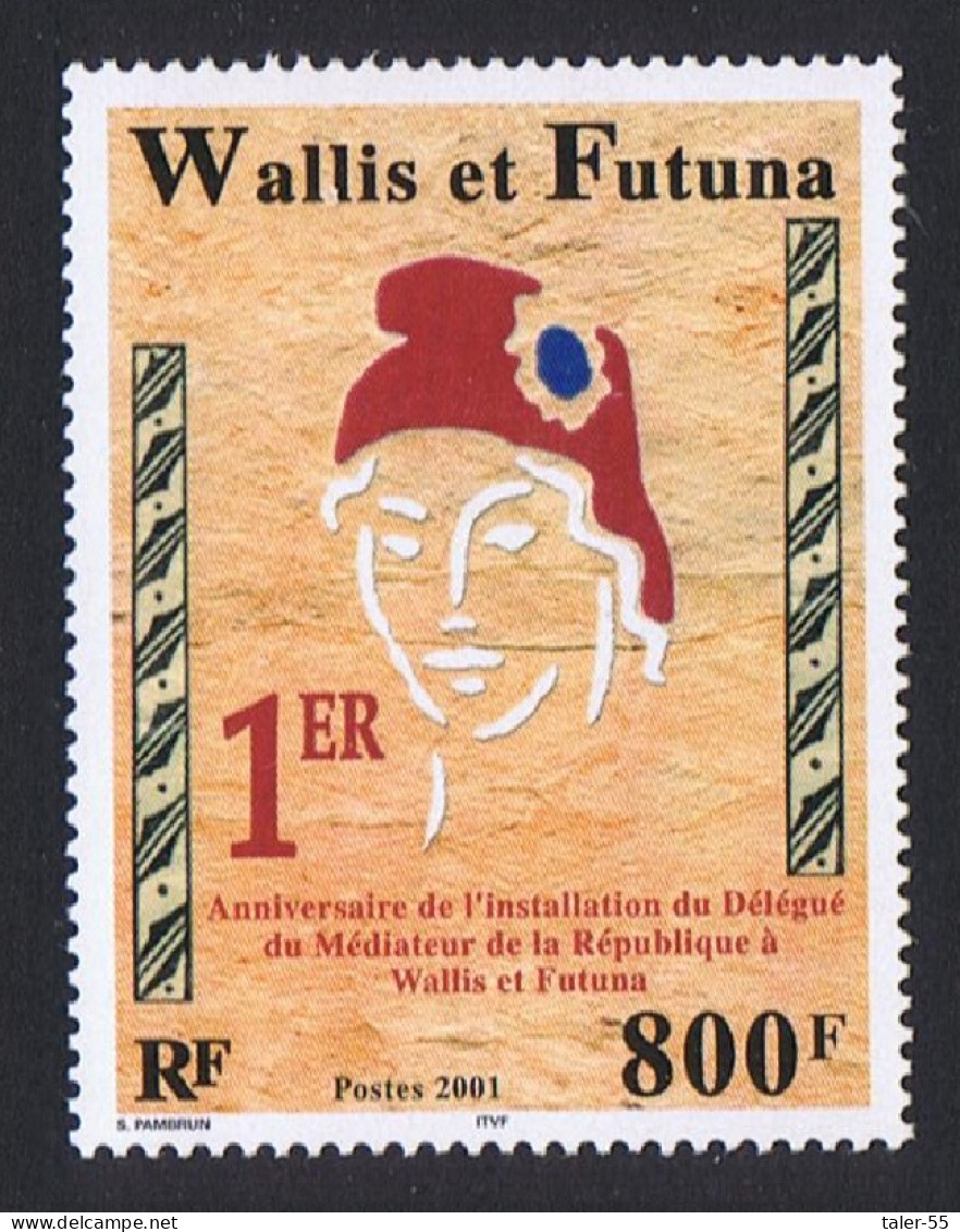 Wallis And Futuna Mediator Of The Republic 800Fr 2001 MNH SG#788 Sc#542 - Unused Stamps