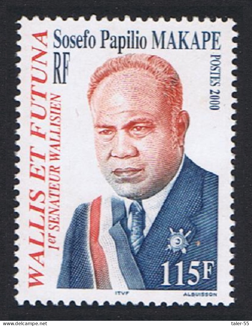 Wallis And Futuna Senator Sosefo Papilio Malape 2000 MNH SG#758 Sc#528 - Unused Stamps