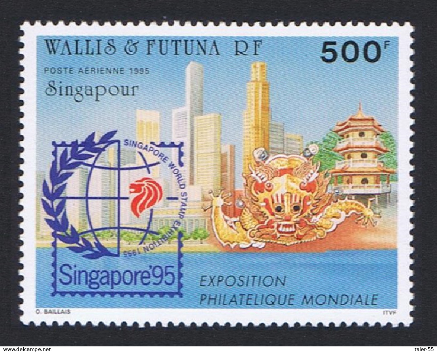 Wallis And Futuna 'Singapore 95' International Stamp Exhibition 1995 MNH SG#665 Sc#C185 - Ongebruikt