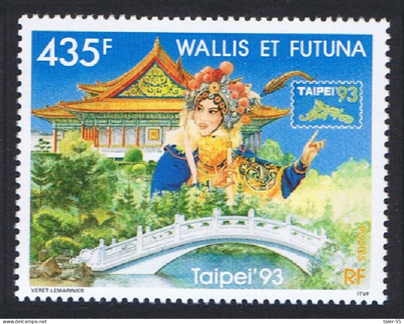 Wallis And Futuna 'Taipei 93' International Stamp Exhibition 1993 MNH SG#631 Sc#448 - Nuevos