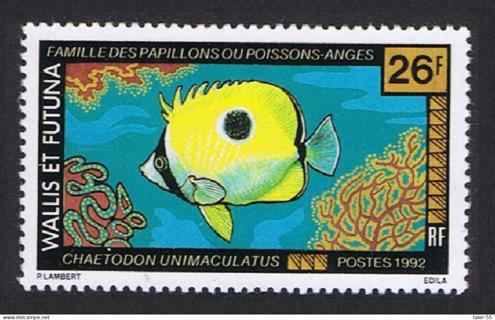 Wallis And Futuna Fish 26f 1992 MNH SG#604 Sc#430 - Nuovi