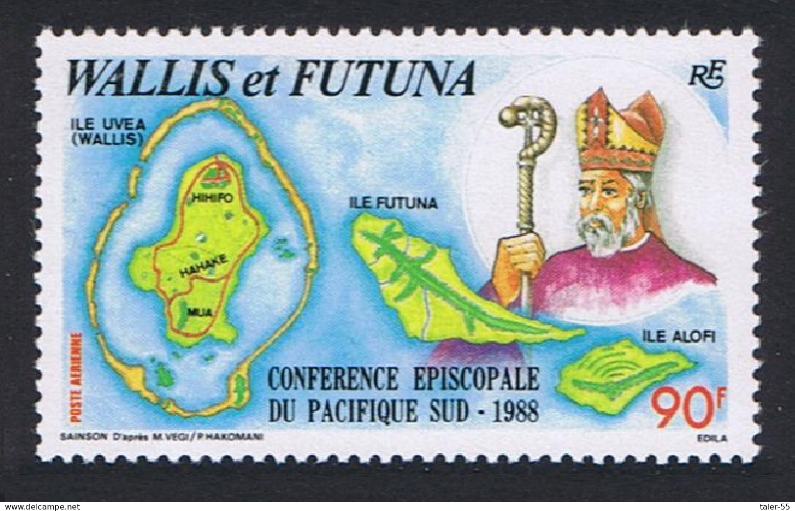 Wallis And Futuna South Pacific Episcopal Conference 1988 MNH SG#533 MI#553 Sc#C160 - Ongebruikt