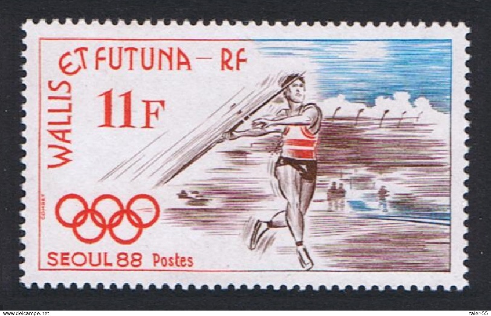 Wallis And Futuna Olympic Games Seoul Javelin 1988 MNH SG#535 MI#555 Sc#372 - Nuovi