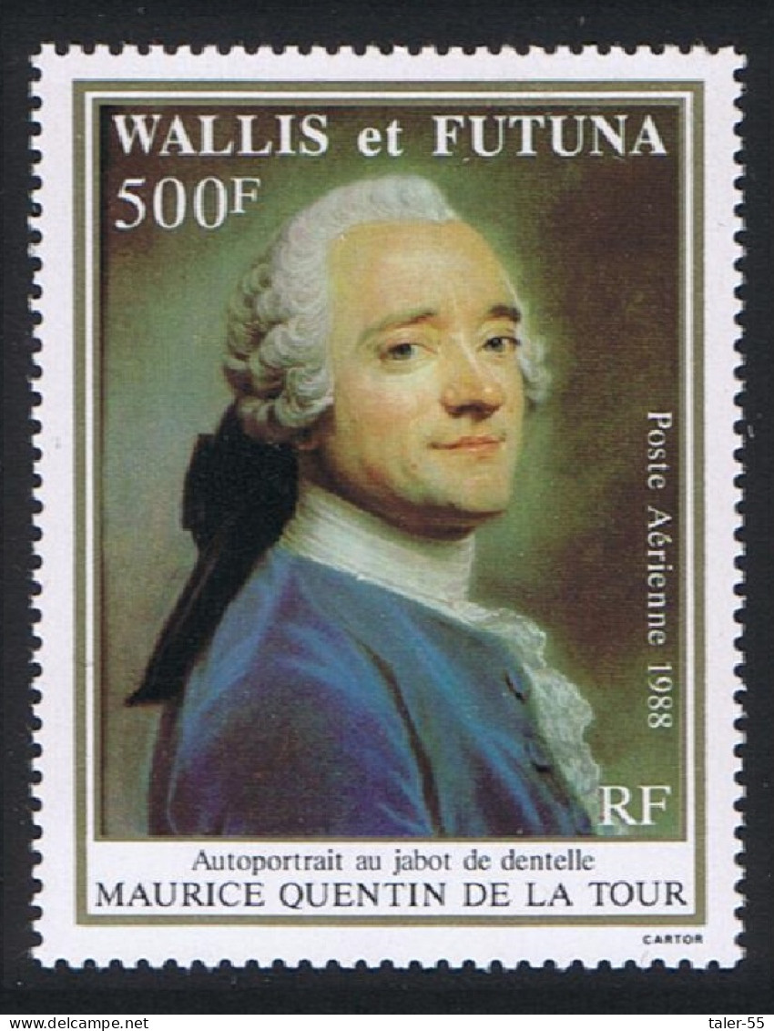 Wallis And Futuna Maurice Quentin De La Tour Painter 1988 MNH SG#531 MI#551 Sc#C158 - Unused Stamps