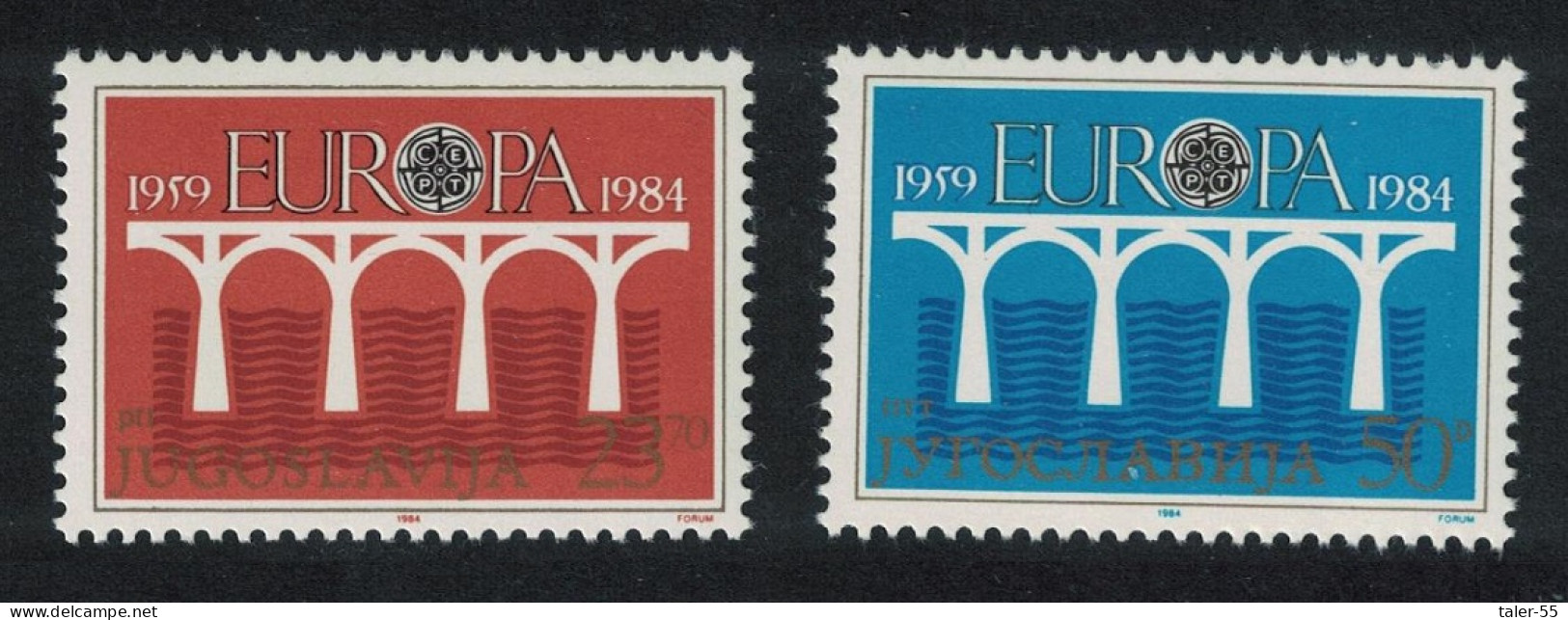 Yugoslavia Europa 25th Anniversary 2v 1984 MNH SG#2138-2139 - Autres & Non Classés