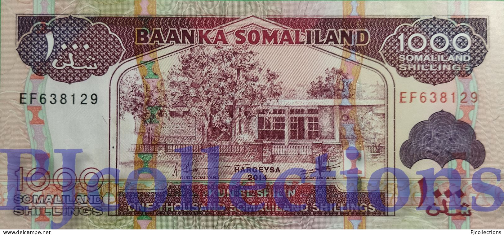 SOMALILAND 1000 SHILLINGS 2014 PICK 20c UNC - Somalie