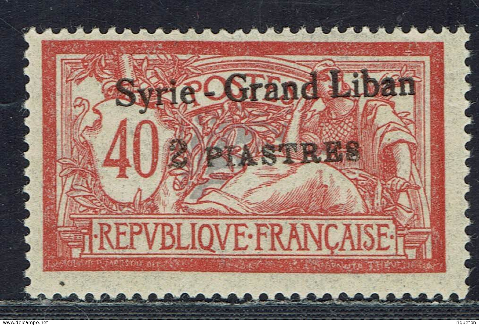 Syrie. 1923. N° 96 C. Surcharge Oblique* TB - Unused Stamps