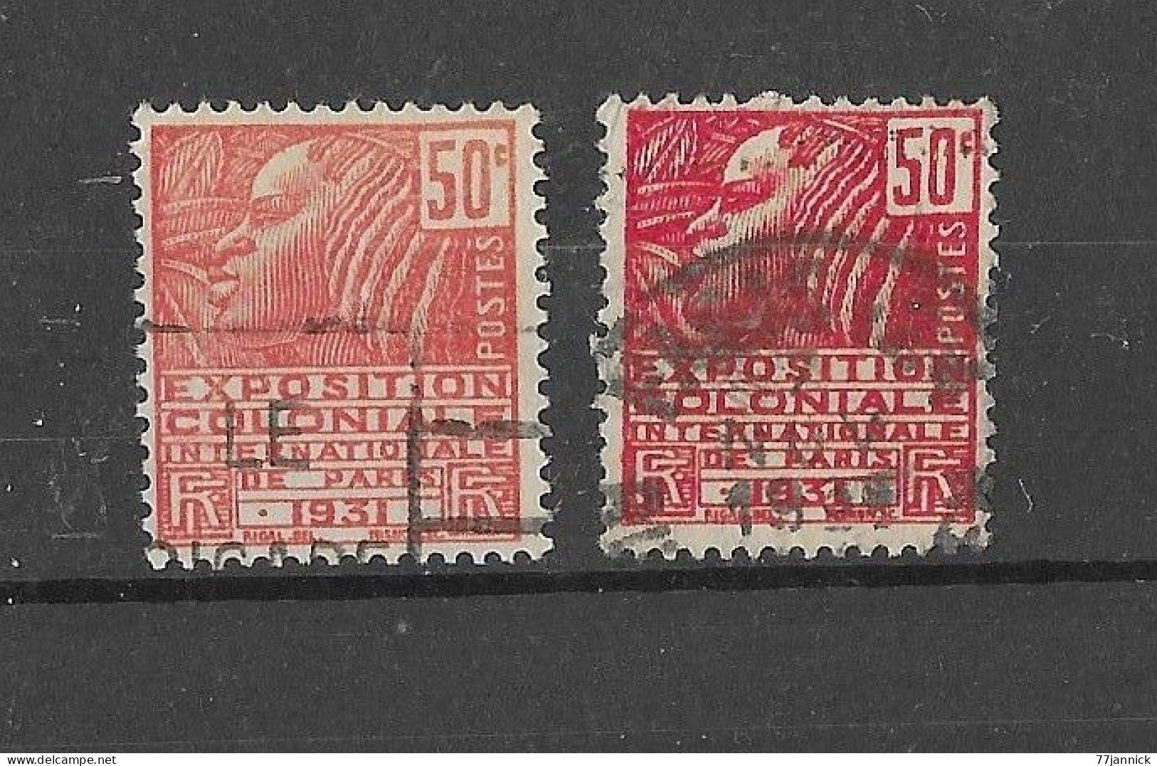 VARIETE DE COULEUR N° 272 (2 Nuances Différentes)  OBLITERE - Used Stamps