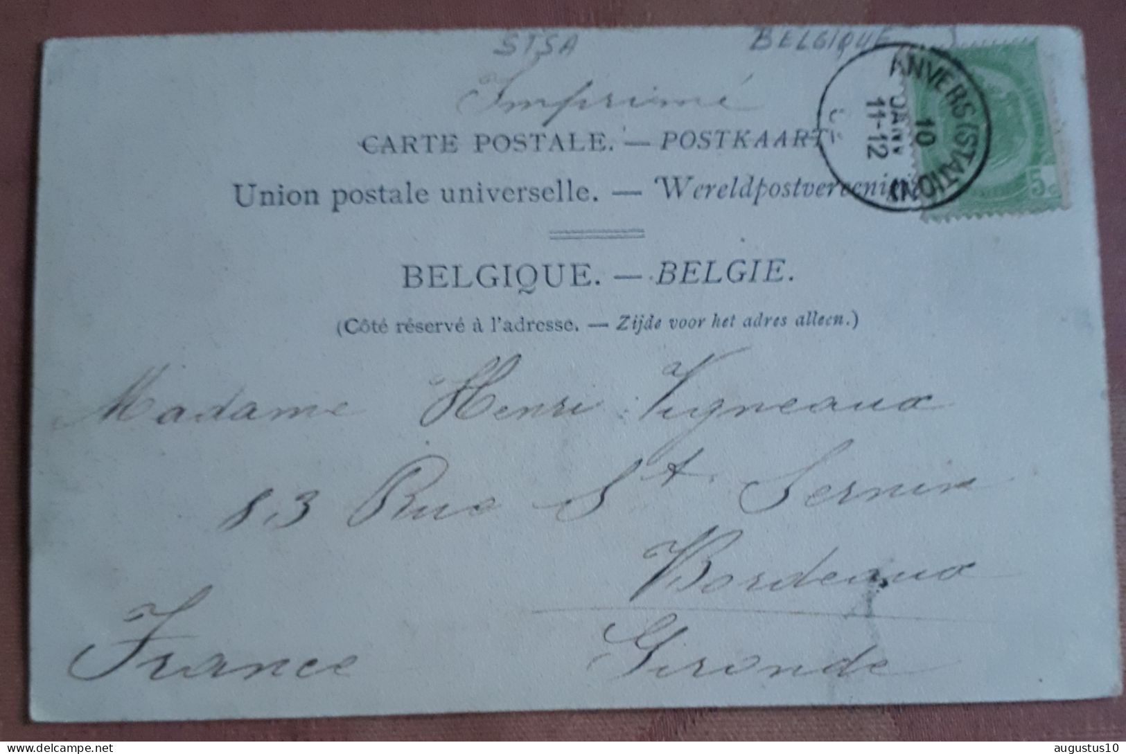 BOECHOUT : ZEER Oude Postkaart 1902 Maison De Campagne Du Club Fraternel Verstuurd Met Zegel 5 Ct - Boechout