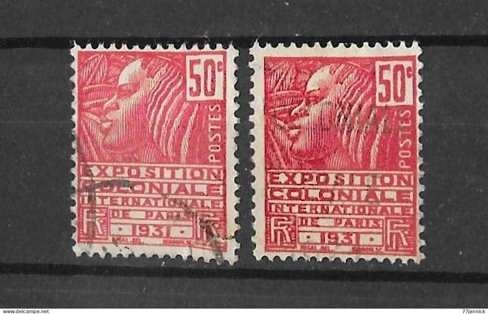 VARIETE DE COULEUR N° 272 (2 Nuances Différentes)  OBLITERE - Used Stamps