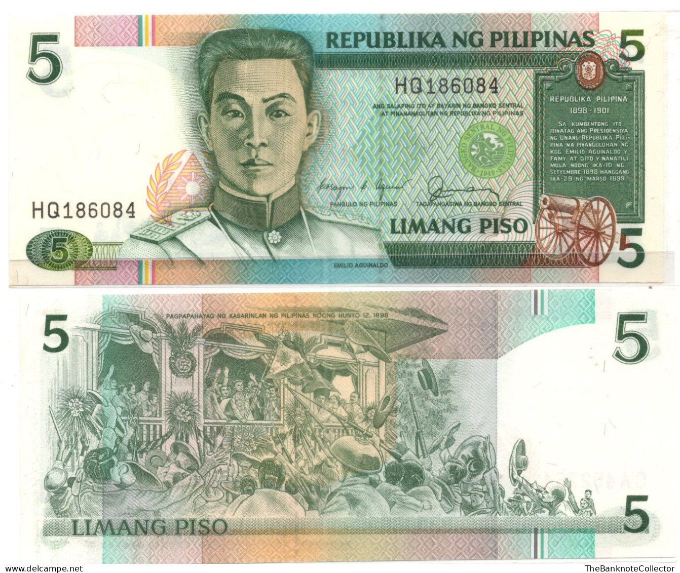 Philippines 5 Peso ND 1995 P-180 UNC - Filippijnen