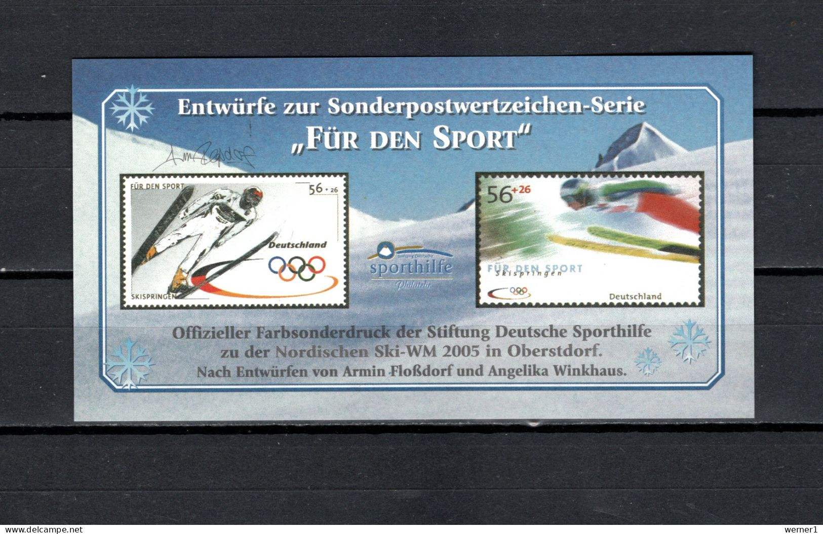 Germany 2005 Olympic Wintergames Sport Skiing Vignette MNH - Ski