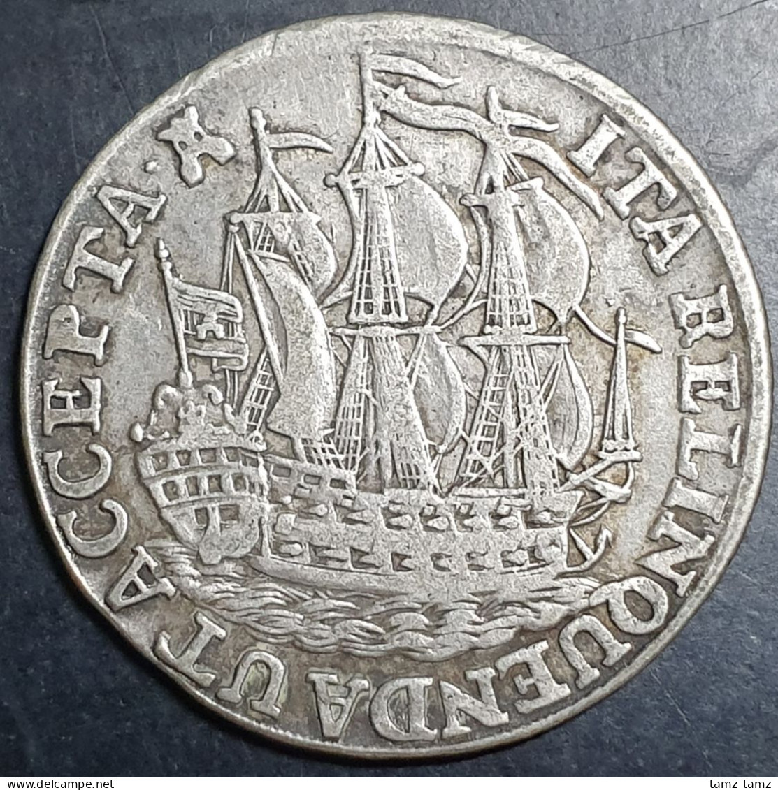 Netherlands 6 Stuivers Scheepjesschelling Zeeland 1771 Silver XF Sharp Detail - Provincial Coinage