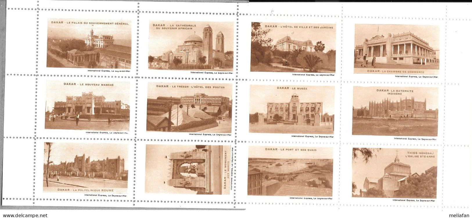 KB540 - CARNET 12 VIGNETTES DAKAR CAPITALE DE L' A.O.F. Vendu Au Profit DU SOUVENIR AFRICAIN - Blocks Und Markenheftchen