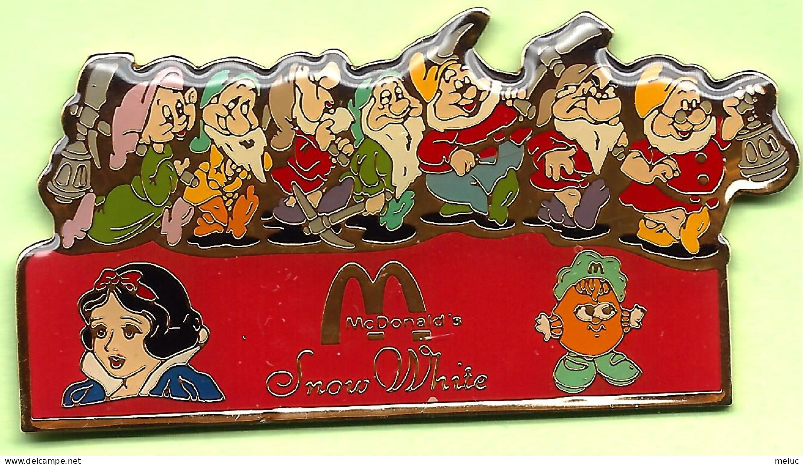 Gros Pin's BD Mac Do McDonald's McCroquette Blanche Neige Et Les Sept Nains - #199 - McDonald's