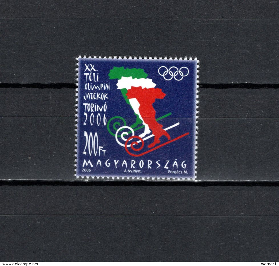 Hungary 2006 Olympic Games Turin Torino Stamp MNH - Winter 2006: Turin