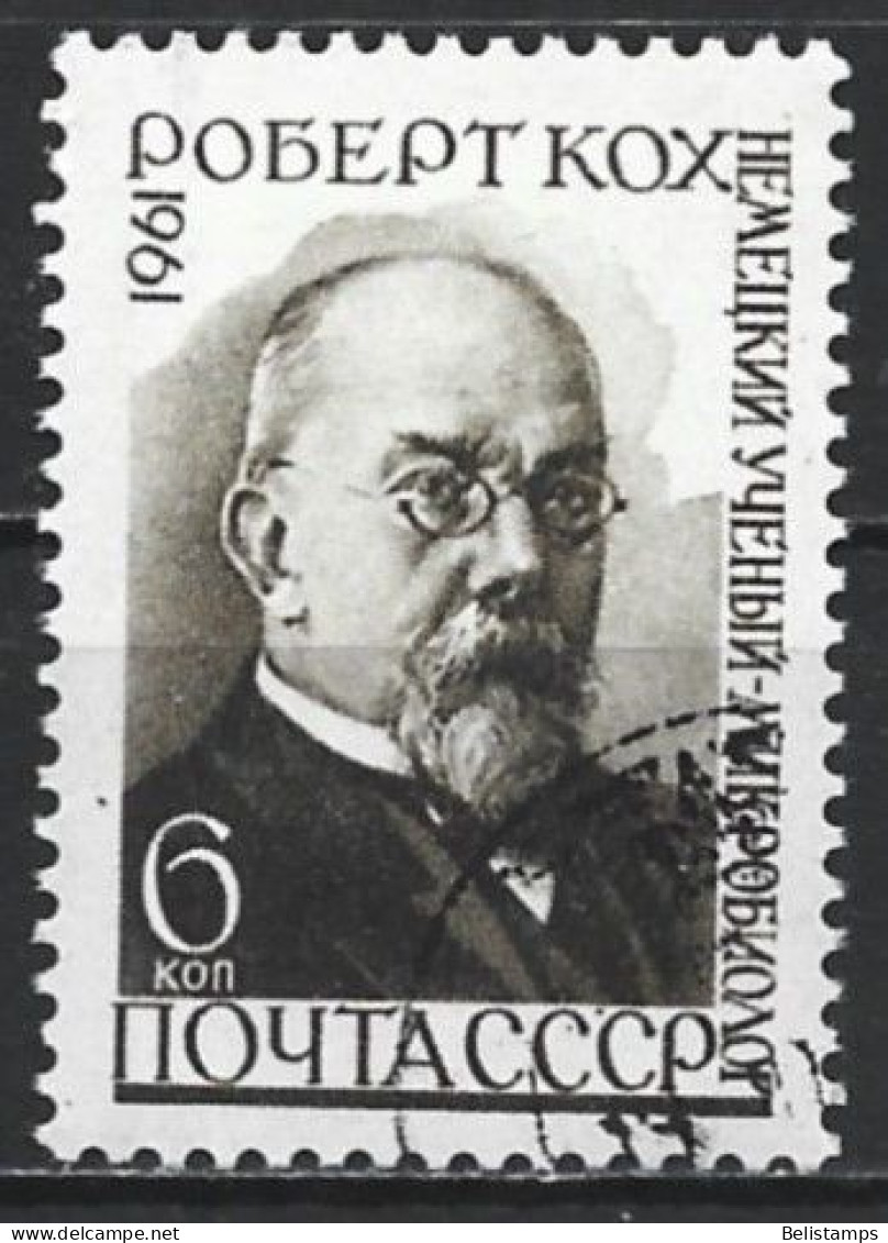 Russia 1961. Scott #2455 (U) Robert Koch, German Micobiologist  (Complete Issue) - Usati