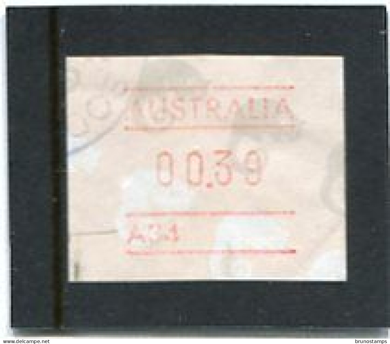 AUSTRALIA - 1988  39c  FRAMA  POSSUM   NO POSTCODE  A34  FINE USED - Machine Labels [ATM]