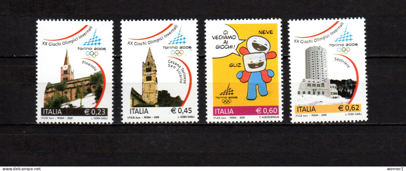 Italy 2005 Olympic Games Turin Torino Set Of 4 MNH - Inverno2006: Torino