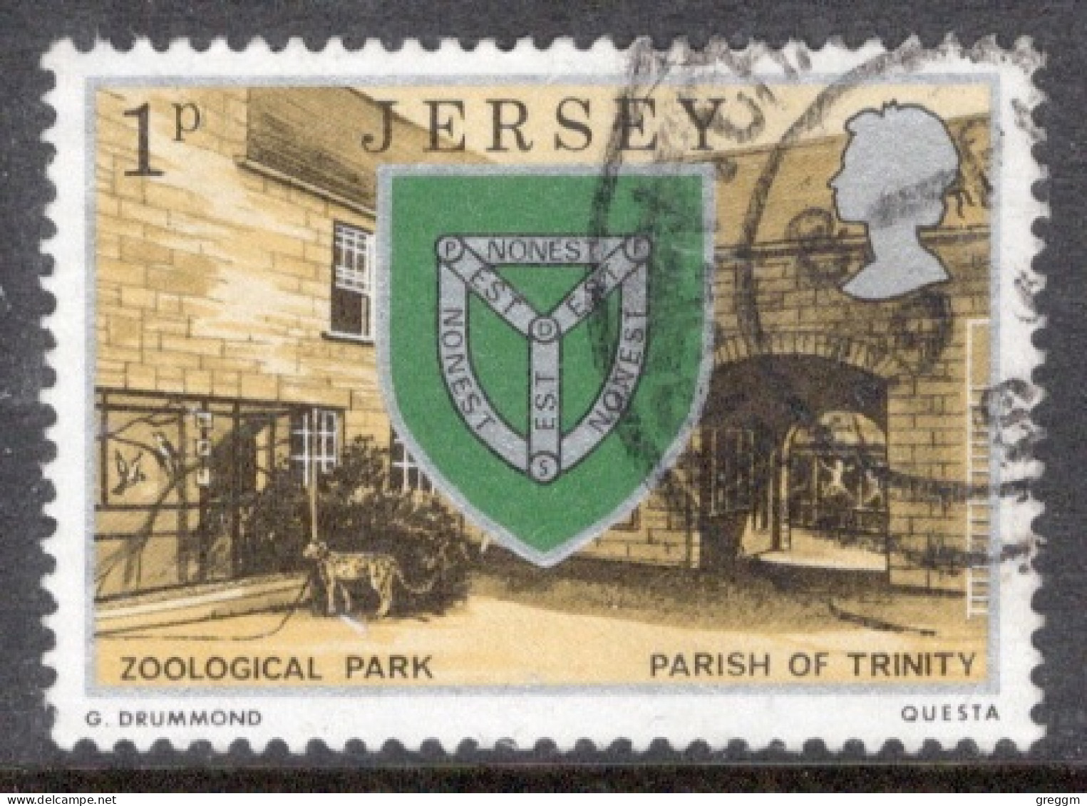 Jersey 1976 Single Stamp From The Definitive Issue - Coat Of Arms Set In Fine Used - Jersey