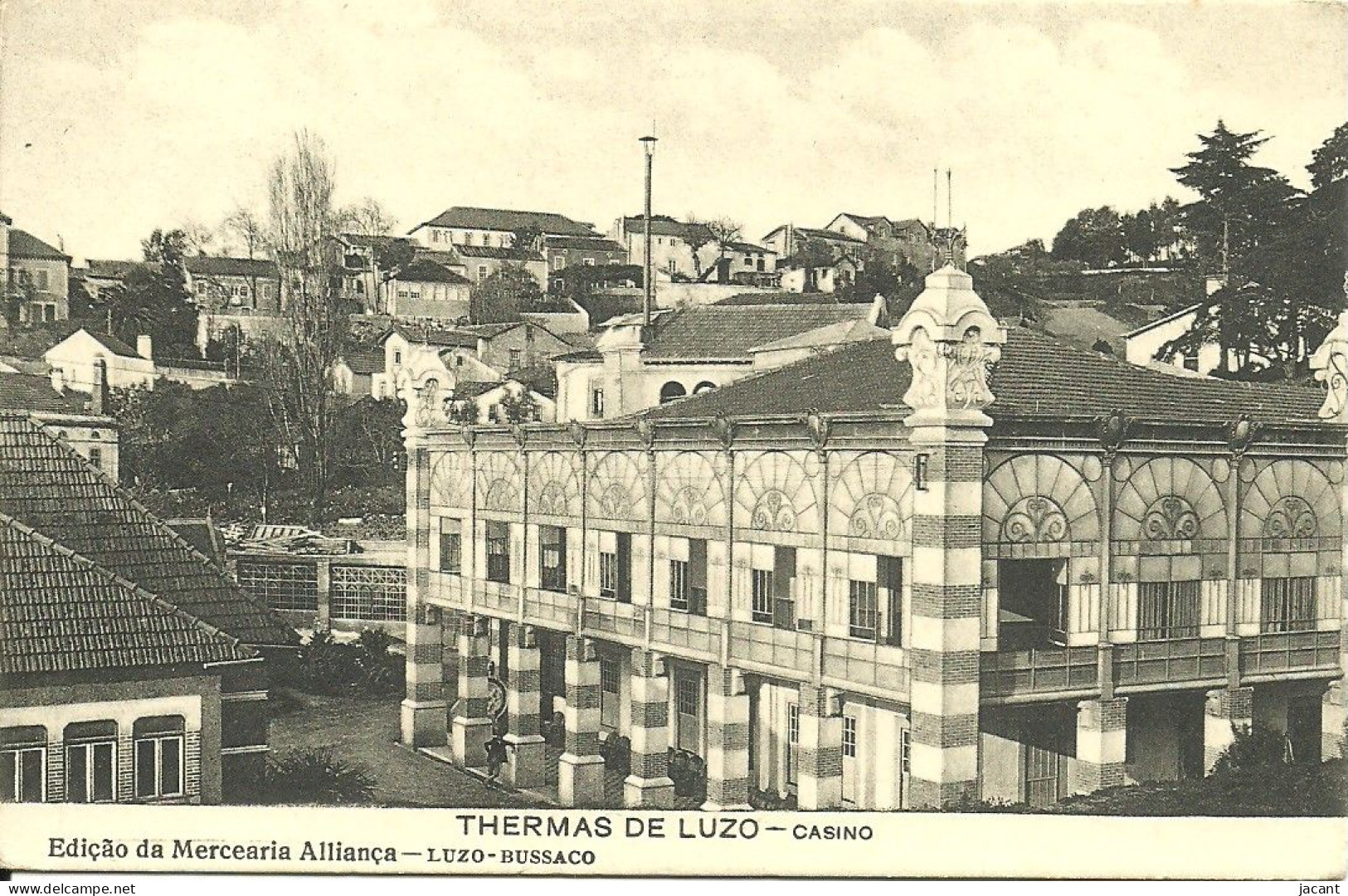 Portugal - Luso - Thermas De Luzo - Casino - Ed. Mercearia Alliança Com Carimbo No Verso - Aveiro